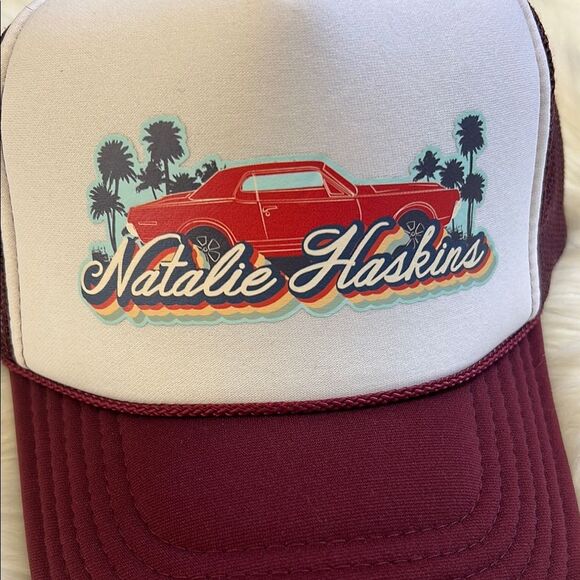NEW Natalie Haskins Hot Rod Trucker Hat SnapBack - Picture 2 of 6